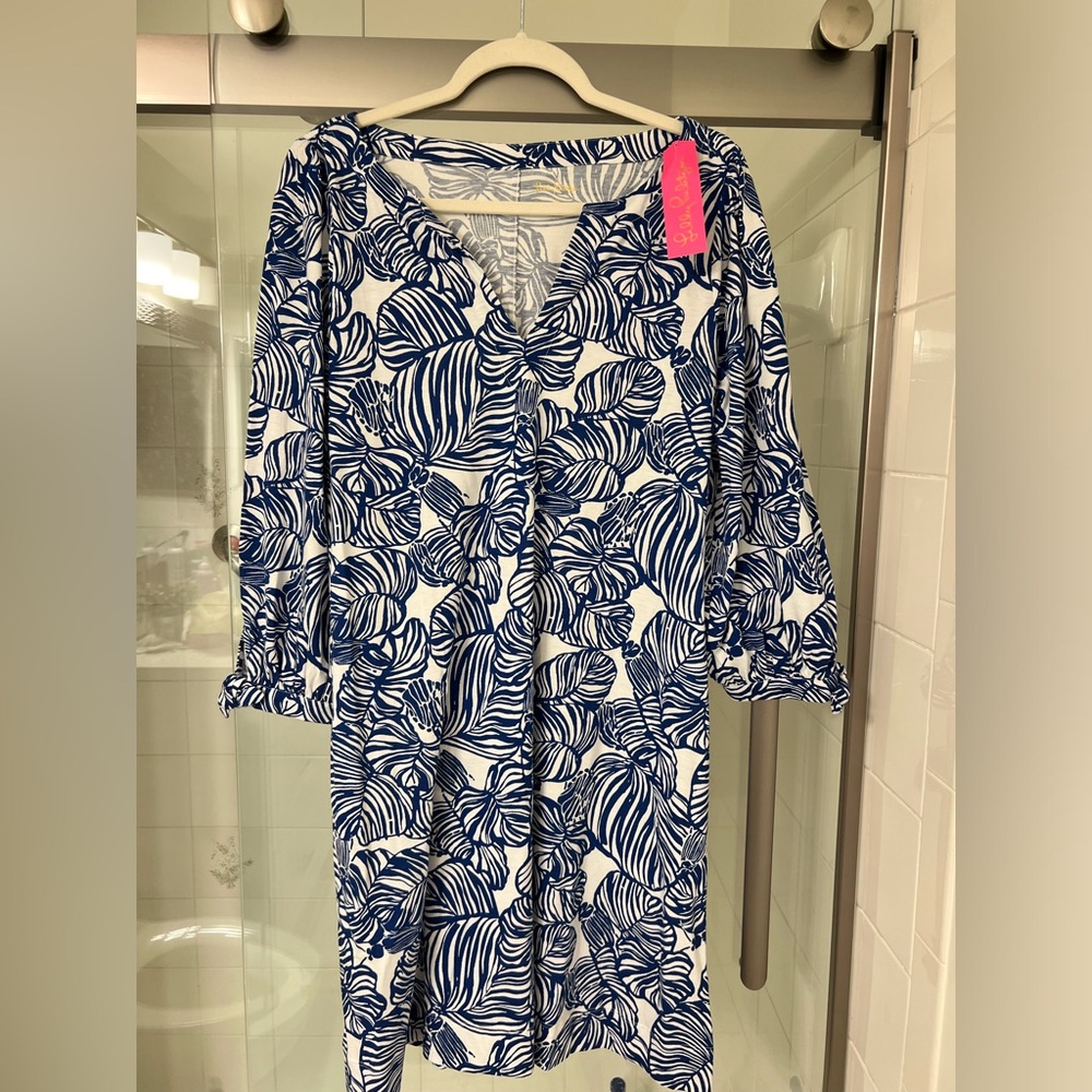 Lilly Pulitzer Cath 3/4 Sleeve Dress, NWT size large